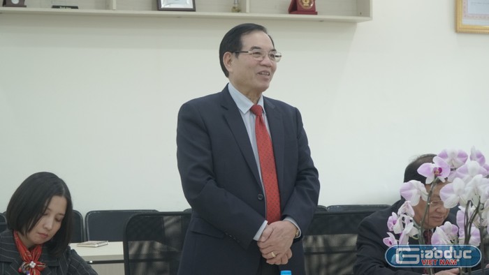Tiến sĩ Nguyễn Văn Ngữ, Chủ tịch Hội đồng Trường Đại học Hòa Bình. Ảnh: Nguyễn Long