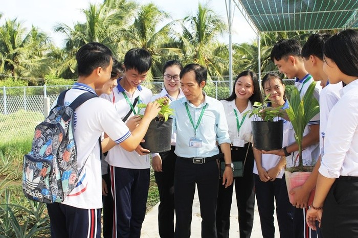 Trại thực nghiệm Nông nghiệp Khoa Nông nghiệp và Công nghệ Thực phẩm Trường Đại học Tiền Giang. Ảnh: Fanpage nhà trường