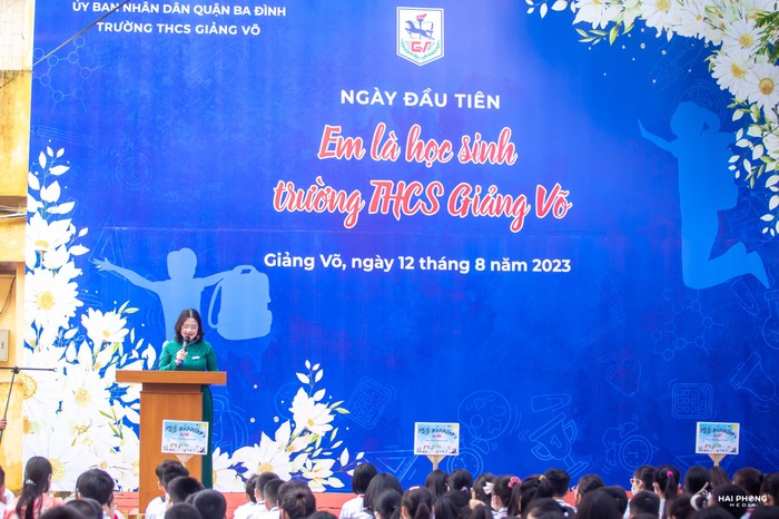 Cô Tô Thị Hải Yến – Hiệu trưởng Trường Trung học cơ sở Giảng Võ. Ảnh: website nhà trường