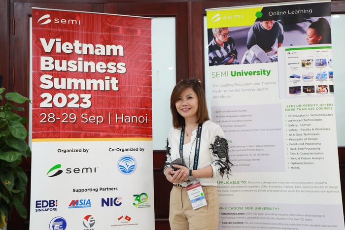 Bà Linda Tan, Chủ tịch SEMI Đông Nam Á đánh giá ngành công nghiệp bán dẫn của Việt Nam đang trên đà phát triển