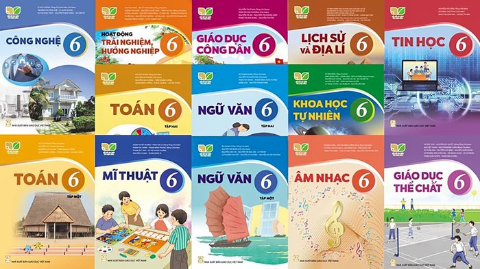 Bộ sách giáo khoa Kết nối tri thức với cuộc sống lớp 6. Ảnh: NXBGDVN