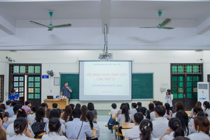 Trường Đại học Mỏ - Địa chất tổ chức Hội nghị Khoa học sinh viên lần thứ 37 (năm 2024). Ảnh: website nhà trường