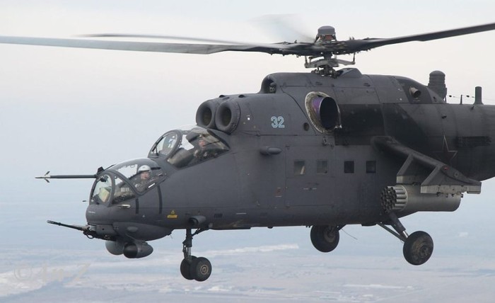 Một trong 2 chiếc Mi - 35 được trang bị cho căn cứ không quân Budyonnovsk