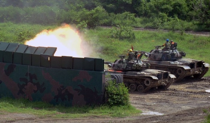 Thường xuyên diễn tập bắn đạn thật giúp lực lượng tăng - thiết giáp Đài Loan nâng cao năng lực tác chiến, tấn công chính xác mục tiêu