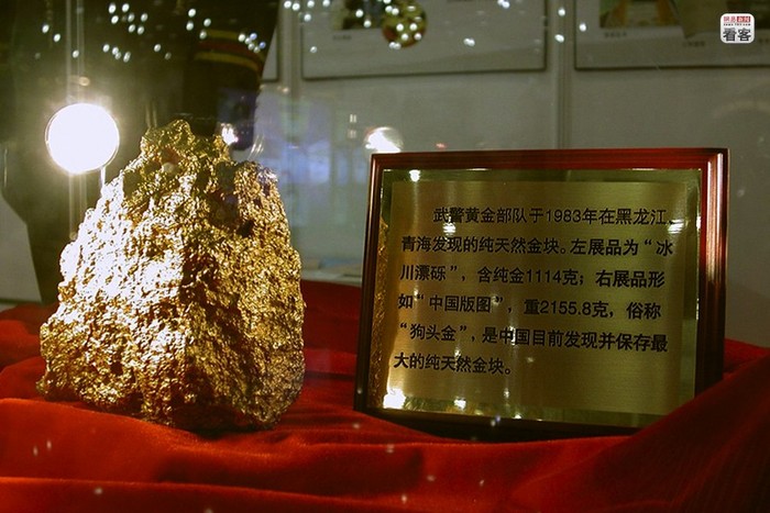 Cục vàng tự nhiên nặng 2.155,8 g lực lượng bí mật này phát hiện được năm 1983 tại Hắc Long Giang