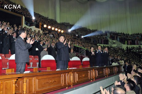 Nhà lãnh đạo Kim Jong-un và các quan chức cao cấp Bắc Triều Tiên tham dự