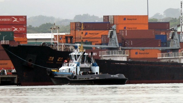 Tàu Chong Chon Gang đang bị Panama tạm giữ