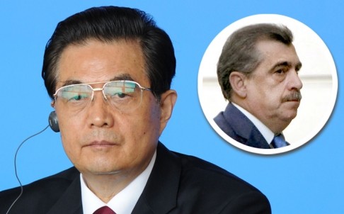 Cựu Chủ tịch Trung Quốc Hồ Cẩm Đào và thẩm phán Tây Ban Nha Ismael Moreno.