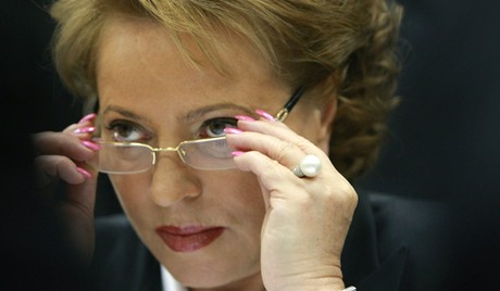 Người phát ngôn Quốc hội Nga Valentina Matviyenko.