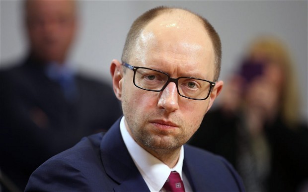 Thủ tướng tạm quyền Ukraine Arseniy Yatsenyuk.