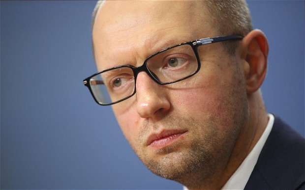 Thủ tướng tạm quyền Ukraine Arseniy Yatsenyuk.