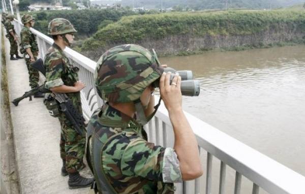 Lính Hàn Quốc ganh gác biên giới với Bắc Triều Tiên. Hình minh họa.