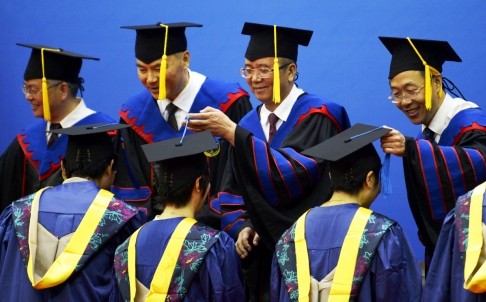 Sinh viên Trung Quốc trong lễ tốt nghiệp. Hình minh họa.