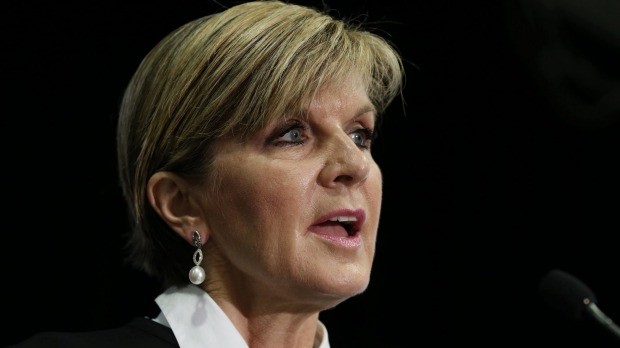 Ngoại trưởng Úc Julie Bishop, ảnh: The Sydney Morning Herald.