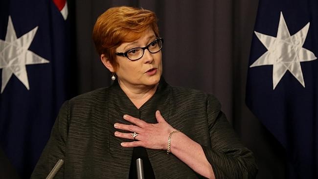 Bộ trưởng Quốc phòng Úc Marise Payne, ảnh: Daily Telegraph.