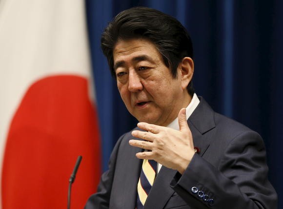 Thủ tướng Nhật Bản Shinzo Abe, ảnh: Reuters.