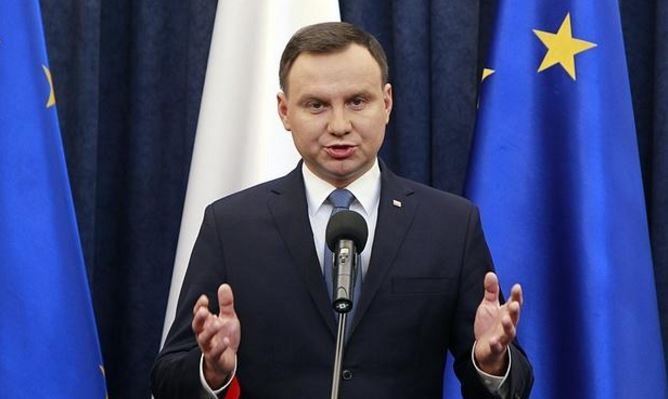 Tổng thống Ba Lan Andrzei Duda – người ký ban hành luật kiểm soát truyền thông công lập tại Ba Lan, làm cho EU có thể bị lâm nguy. Ảnh: AP.