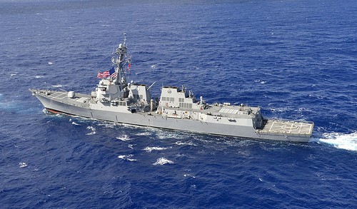 Tàu khu trục tên lửa USS William P. Lawrence, ảnh: public.navy.mil.