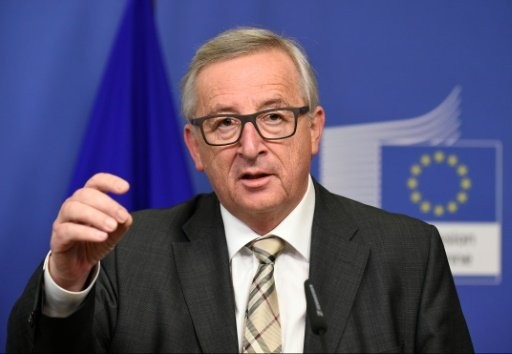 Chủ tịch Ủy ban châu Âu EC Jean-Claude Juncker tham dự Diễn đàn Kinh tế Quốc tế St. Petersburg 2016 mang lại cơ hội cho Nga. Ảnh: France 24.