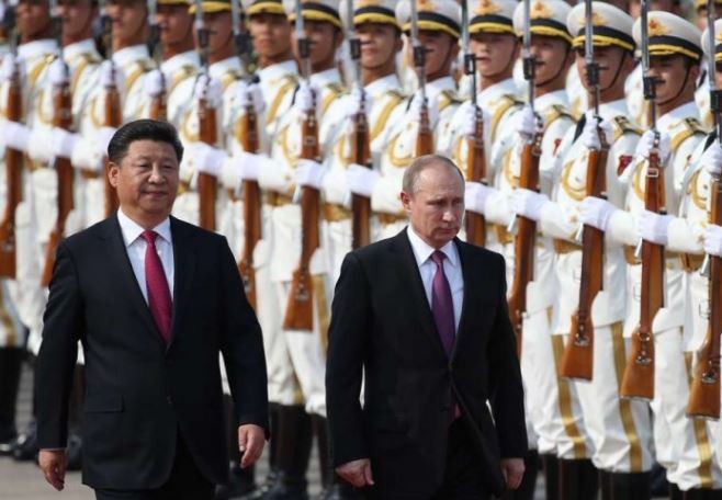 Chủ tịch Trung Quốc Tập Cận Bình và Tổng thống Nga Putin, ảnh: SCMP.