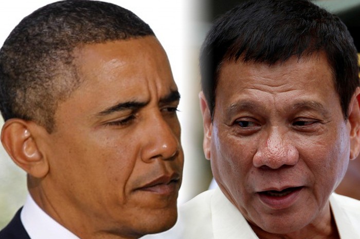 Tổng thống Mỹ Barack Obama và Tổng thống Philippines Rodrigo Duterte, ảnh: news.abs-cbn.com.