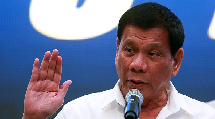 Tổng thống Philippines Rodrigo Duterte, ảnh: True News.