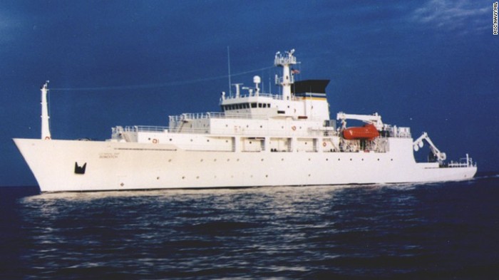 Tàu USNS Browdtich, ảnh: CNN.