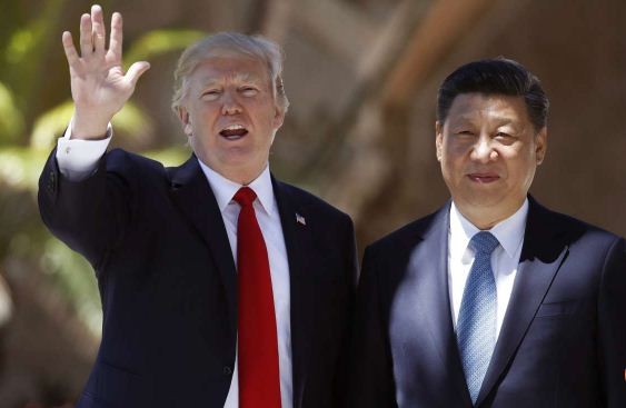 Tổng thống Mỹ Donald Trump với Chủ tịch Trung Quốc Tập Cận Bình tại Mar-a-Lago, ảnh: SCMP.