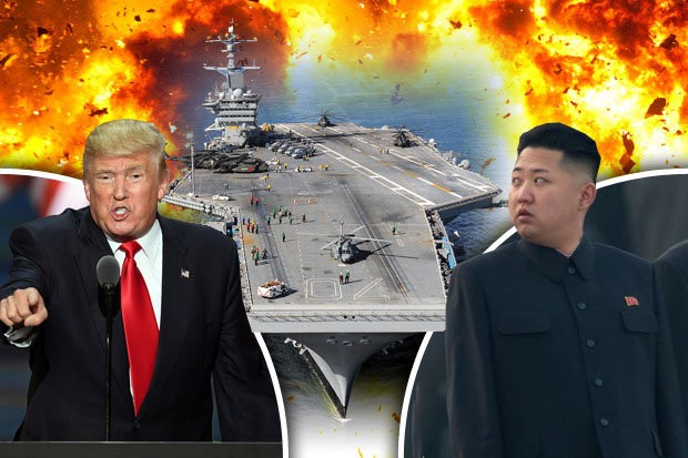 Tổng thống Mỹ Donald Trump và Chủ tịch Triều Tiên Kim Jong-un, ảnh: Daily Star.