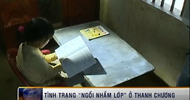 Hiện tượng ngồi nhầm lớp chủ yếu do truyền thông phát hiện, ngành giáo dục bó tay? Ảnh: VTV.vn.