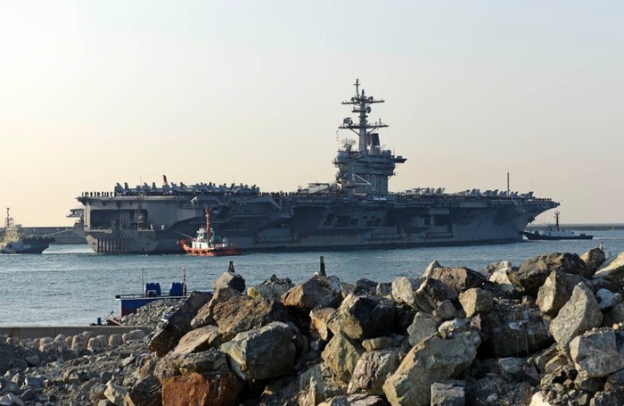 Tàu sân bay Hoa Kỳ USS Carl Vinson, ảnh: Stars and Stripes.