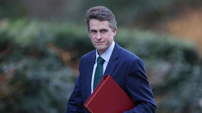 Bộ trưởng Quốc phòng Anh Gavin Williamson, ảnh: The Australian.