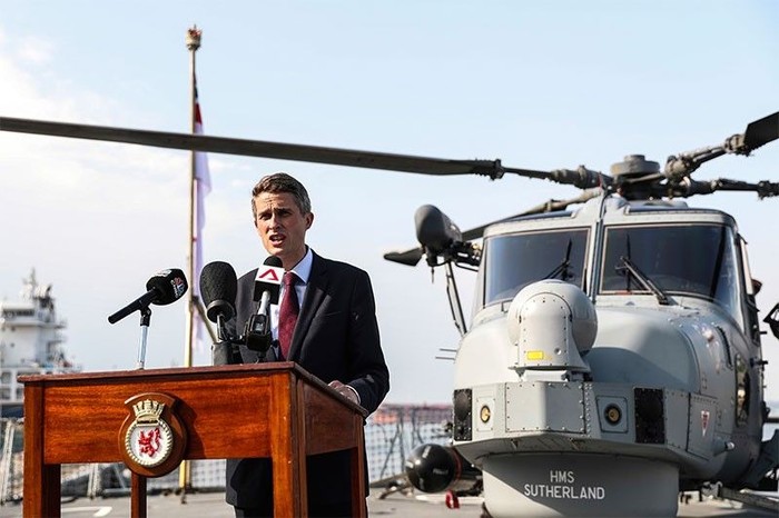 Bộ trưởng Quốc phòng Anh Gavin Williamson, ảnh: Philstar.