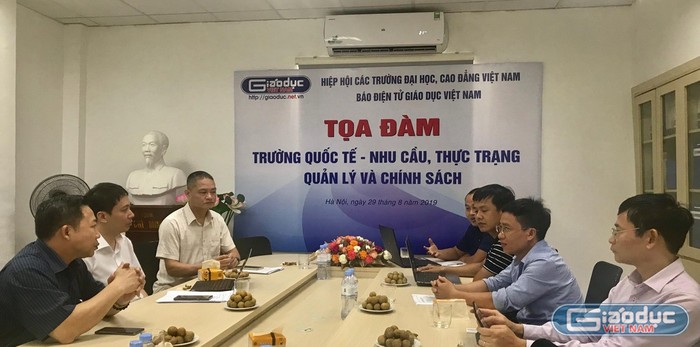 Tọa đàm về &quot;Trường quốc tế - nhu cầu, thực trạng quản lý và chính sách&quot; do Báo điện tử Giáo dục Việt Nam tổ chức ngày 29/8/2019, ảnh minh họa: Trinh Phúc / GDVN.