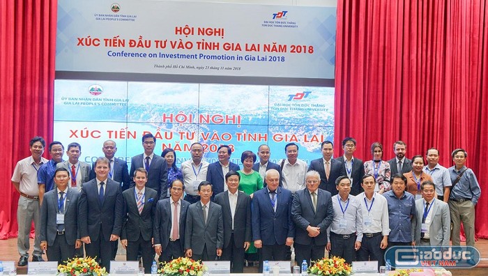 Thành quả xếp hạng đại học và hợp tác quốc tế của TDTU còn mang lại nhiều giá trị, lợi ích cho các địa phương trong hợp tác chuyển giao khoa học công nghệ và kêu gọi đầu tư, ảnh do Phó giáo sư Phạm Thanh Phong cung cấp.