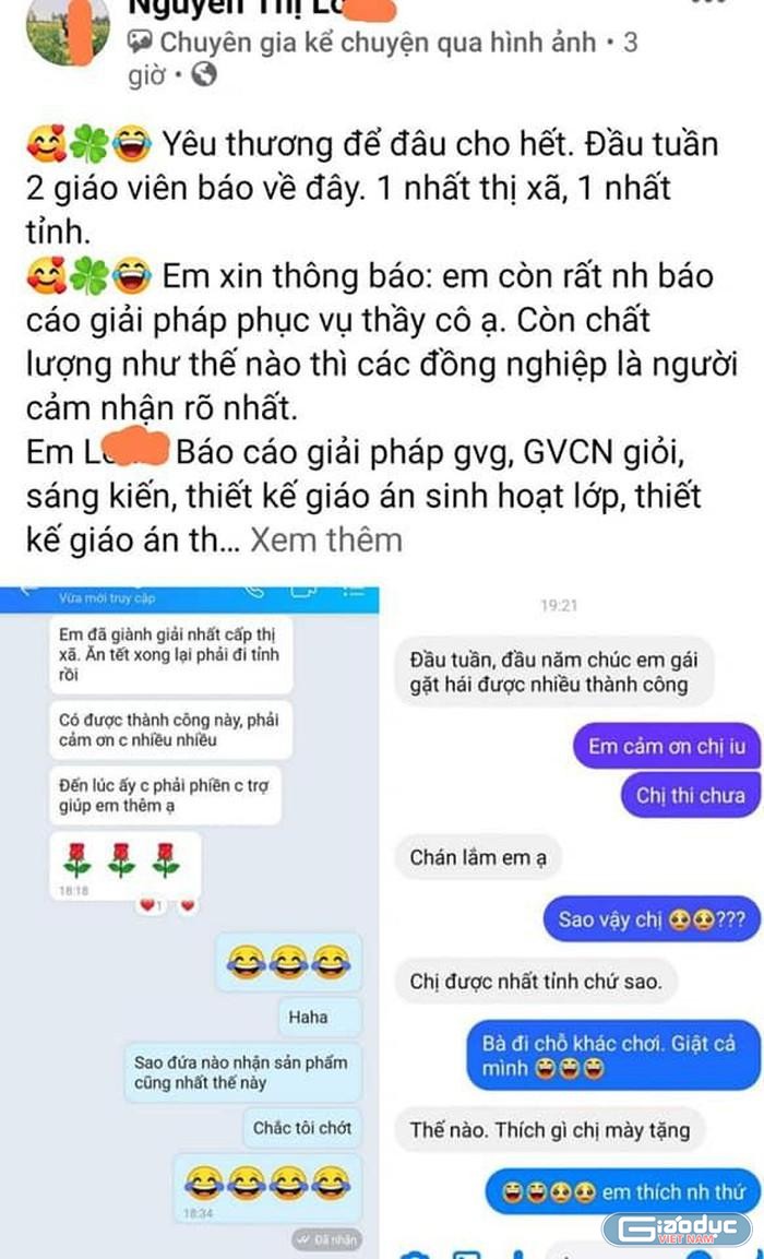 Một &quot;nhà biên kịch&quot; khoe trên trang facebook cá nhân (Ảnh chụp từ màn hình).