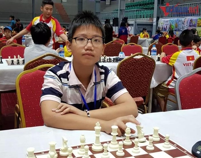 Ngay từ khi học mẫu giáo, Minh Hiếu đã thể hiện niềm đam mê với bộ môn cờ vua. (Ảnh: Nhân vật cung cấp)