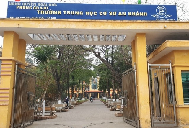 Trường trung học cơ sở An Khánh. Ảnh: Nhật Cường.