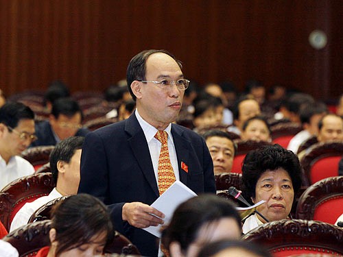 ĐB Nguyễn Văn Thịnh (Hưng Yên) lo ngại về tình trạng thiếu trường mầm non, thừa trường ĐH - Ảnh: Thanh Niên
