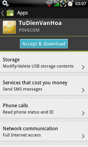 Ứng dụng Việt lừa tiền người dùng Việt trên Android Market ảnh 3