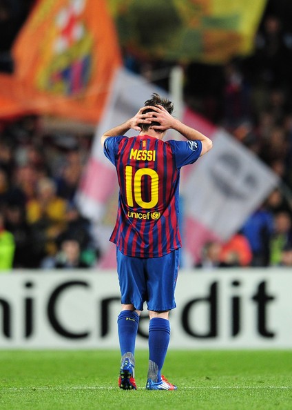 Messi quá buồn bã.