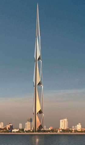 1. Dẫn đầu về độ cao chọc trời là tháp Ấn Độ tại Mumbai - Ấn Độ với chiều cao 720m