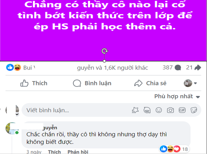 Ảnh chụp màn hình do tác giả cung cấp