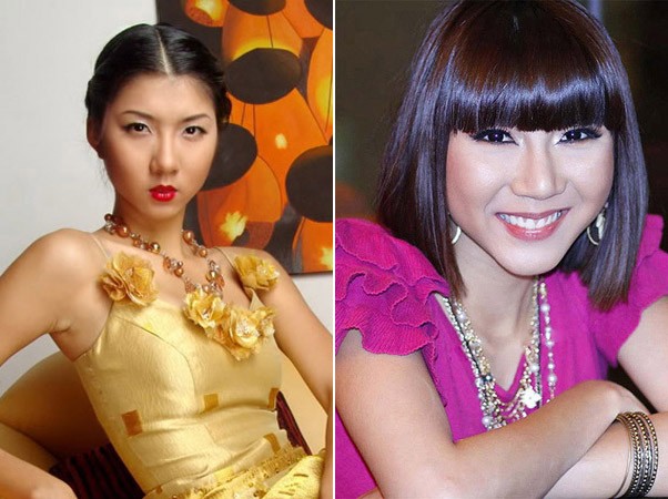 Ngoài ra showbiz Việt cũng còn rất nhiều khuôn mặt khả ái khác khiến mọi người phải hoài nghi về "vẻ đẹp đột biến" đó. Ngọc Quyên cũng từng bị nghi độn cằm vì gương mặt bỗng nhiên dài ra.