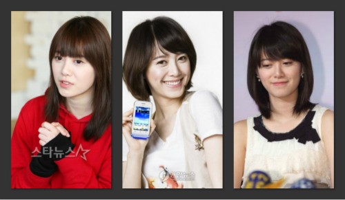 Gương mặt tròn của Goo Hye Sun nếu để tóc dài sẽ khiến khuôn mặt già hơn, nên những kiểu tóc ngắn nhẹ là thích hợp nhất.
