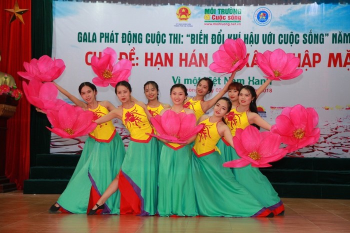 Lễ phát động cuộc thi &quot;Biến đổi khí hậu với cuộc sống&quot; năm 2018 tại Hải Phòng. (Ảnh: CTV)