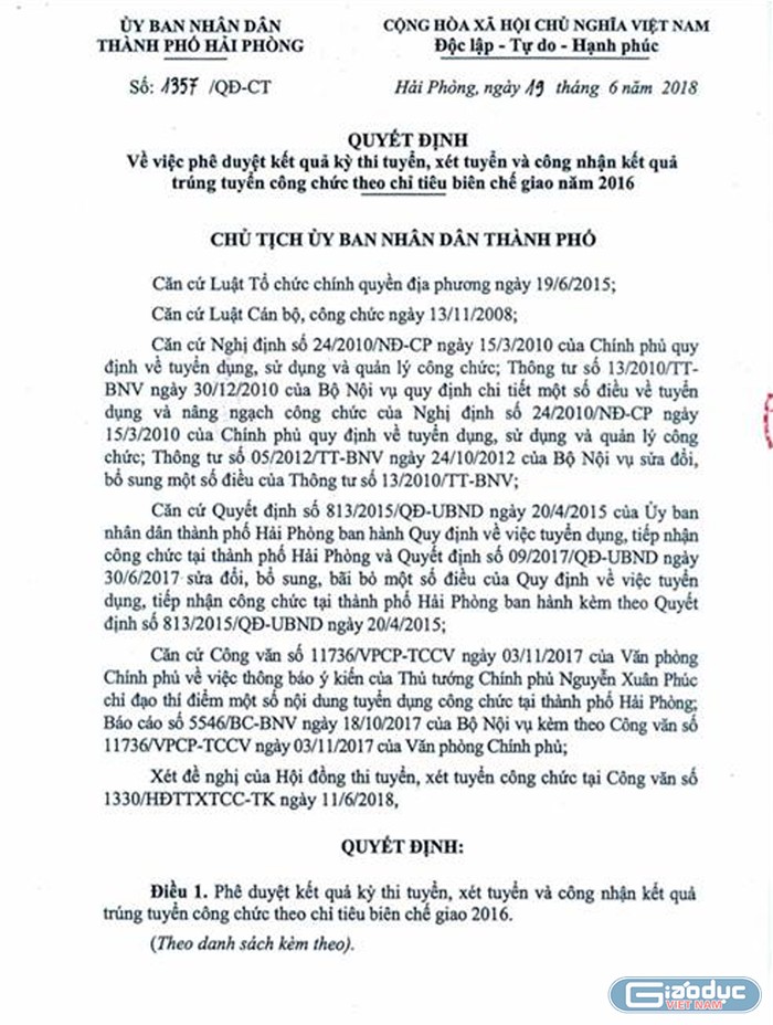 Nhiều công chức trúng tuyển có sử dụng chứng chỉ tiếng Anh bậc 2 &quot;có vấn đề&quot; (Ảnh: Lã Tiến).