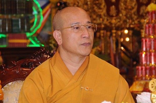Đại đức Thích Trúc Thái Minh, trụ trì chùa Ba Vàng gửi lời xin lỗi tới tăng ni phật tử và nhân dân cả nước (Ảnh: CTV)