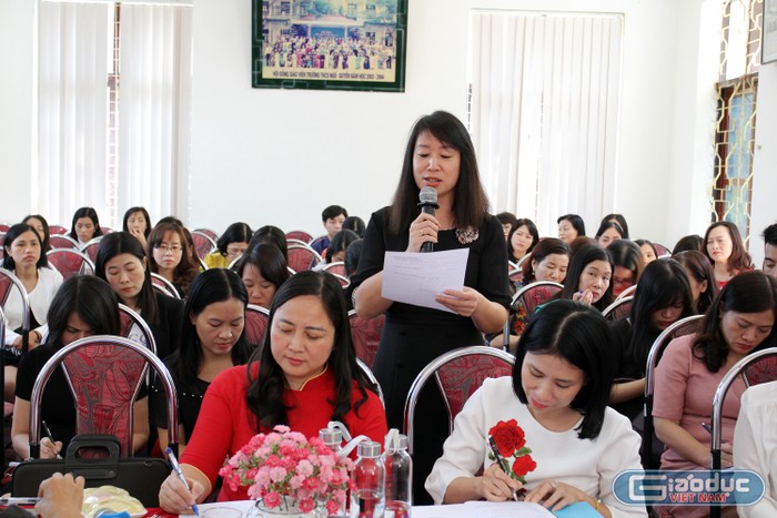 Chuyên đề được các nhà trường trên địa bàn quận Lê Chân đánh giáo cao (Ảnh: Lã Tiến)