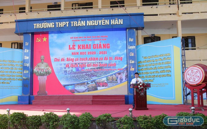 Trường Trung học phổ thông Trần Nguyên Hãn (Hải Phòng) trở thành địa chỉ tin cậy của các bậc phụ huynh gửi gắm con em mình nhiều năm qua (Ảnh: Nhân vật cung cấp)